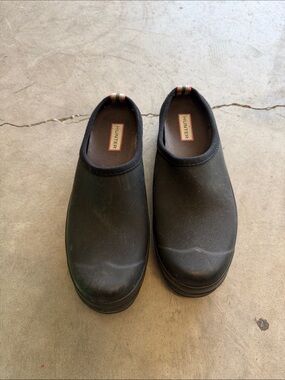 Hunter Black Women’sSlip-On Waterproof Loafers size 7UK